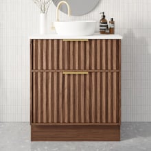 Salamander 750mm Freestanding Single Vanity with Solid Surface Countertop